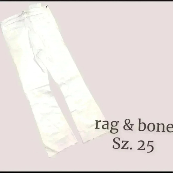BRAND NEW 🌺  rag & bone bright white jeans  ❤️❤️ - Picture 1 of 4